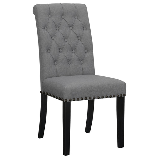 Alana Upholstered Tufted Side Chairs with Nailhead Trim (Set of 2) image
