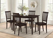 Gomez 5-piece Rectangular Dining Table Set Cappuccino image