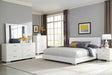 Felicity 5-piece Queen Bedroom Set with LED Headboard Glossy White - James Furniture (NY)