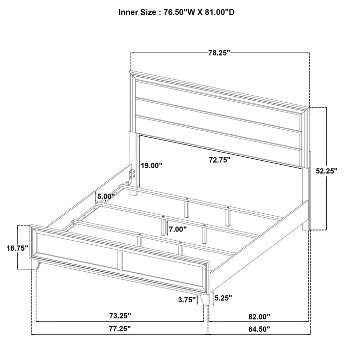 Welsley 4 Pc Bedroom Set - James Furniture (NY)