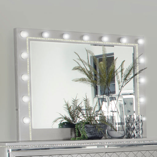 Eleanor Metallic Rectangular Dresser Mirror with Light image
