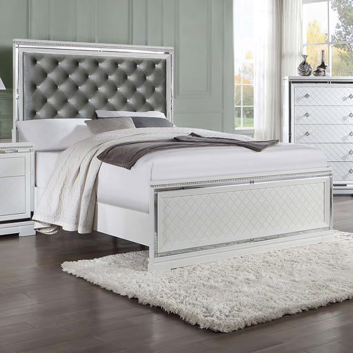 Eleanor Upholstered Tufted Bed White image
