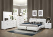 Jeremaine 5-piece Queen Bedroom Set Glossy White - James Furniture (NY)
