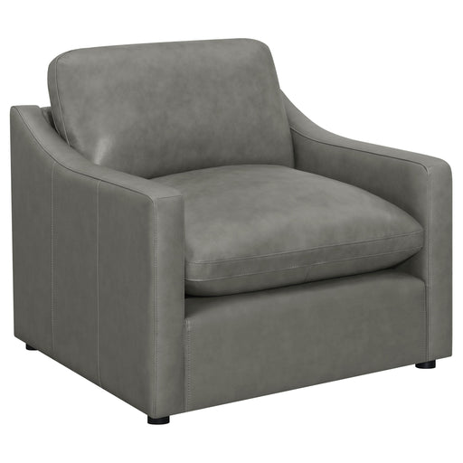 Grayson Sloped Arm Upholstered Chair Grey image