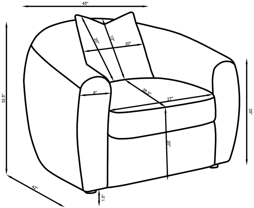 Isabella Stationary 3 Pc Sets - James Furniture (NY)
