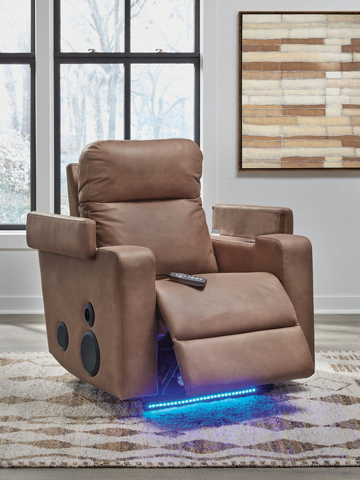 Lorrenton Power Glider Recliner with Audio System - James Furniture (NY)