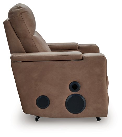 Lorrenton Power Glider Recliner with Audio System - James Furniture (NY)