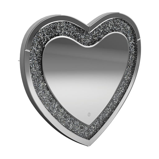 Aiko Heart Shape Wall Mirror Silver image