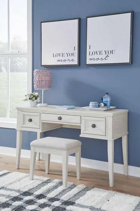 Robbinsdale Mirrored Vanity with Bench