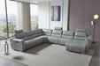 ESF Furniture 2144 Right Sectional w/ Recliner in Gray image