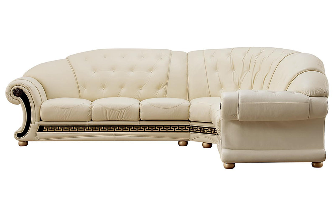 ESF Furniture Apolo Sectional Right Facing in Ivory