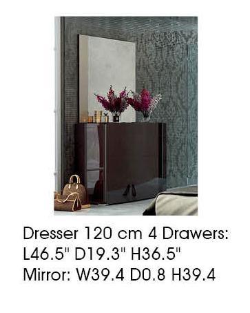 ESF Furniture Barcelona Dresser 120 in Dark Brown