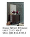 ESF Furniture Barcelona Mirror in Dark Brown image