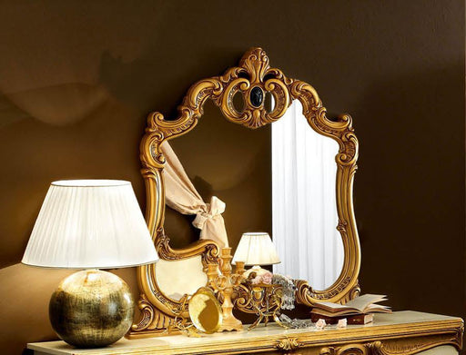 ESF Furniture Barocco Mirror in Ivory w/ Gold image