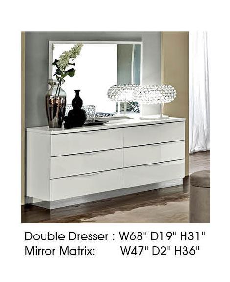 ESF Furniture Onda Mirror in White