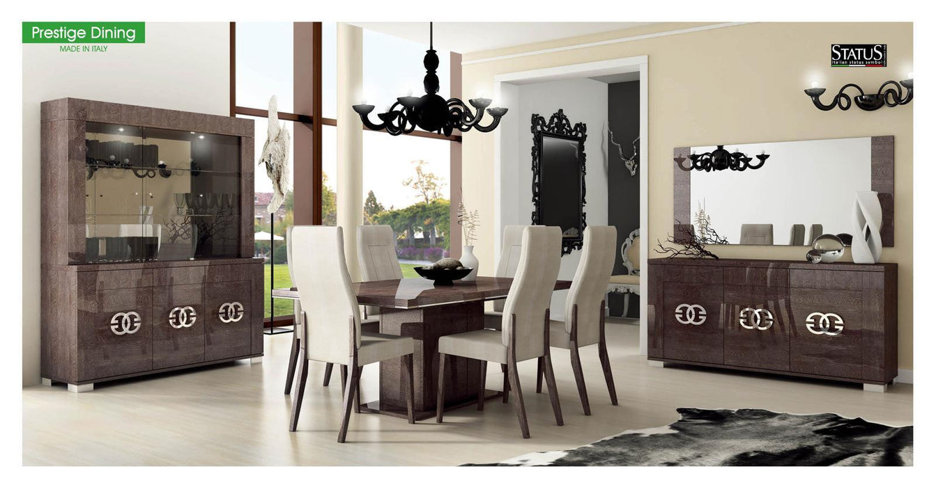 ESF Furniture Prestige 3-Door China in Walnut