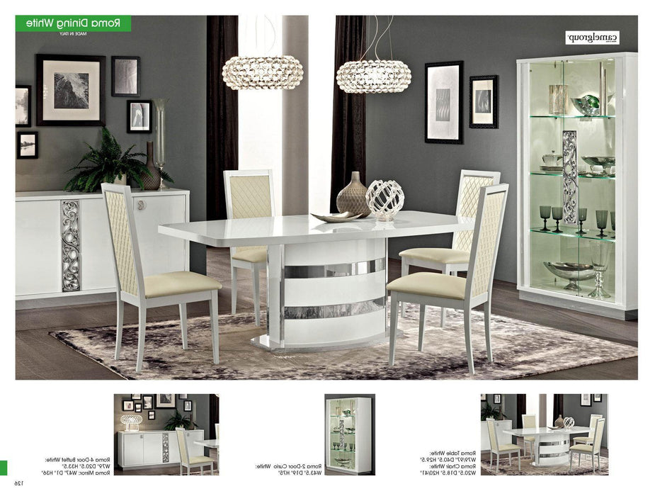 ESF Furniture Roma Dining Table in White