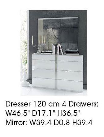 ESF Furniture Granada Dresser 120 in White image
