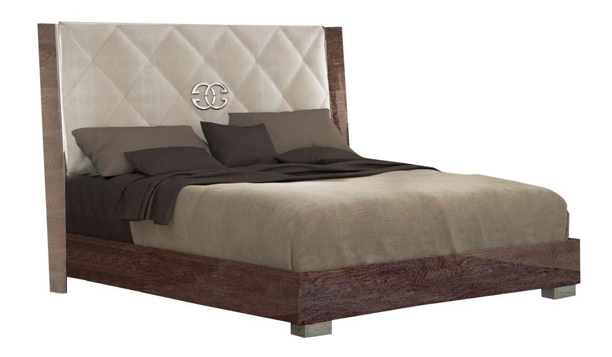 ESF Furniture Prestige Deluxe Queen Sleigh Bed in Cognac Birch