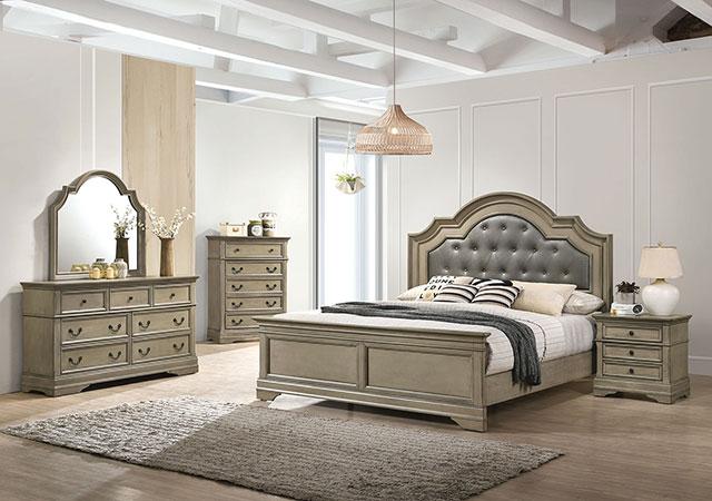 LASTHENIA Cal.King, E.King, Queen Bed - James Furniture (NY)