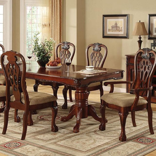 GEORGETOWN Antique Cherry Dining Table w/ Double Pedestals image