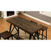 Lainey Weathered Medium Oak/Black Counter Ht. Table image
