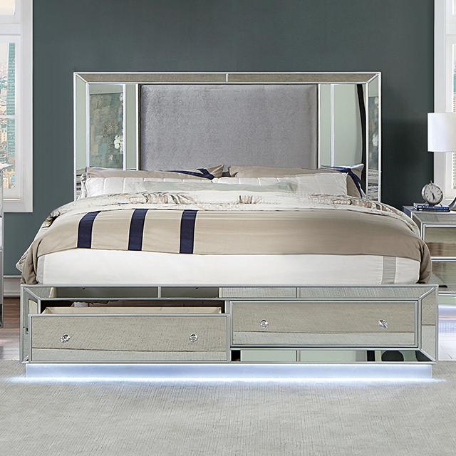 BELLADONNA E.King Bed, Silver image