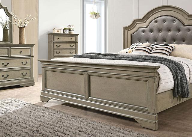 LASTHENIA Cal.King, E.King, Queen Bed - James Furniture (NY)