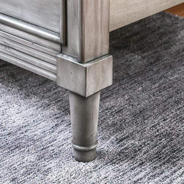 DAPHNE Gray Cal.King, E.King & Queen Bed - James Furniture (NY)