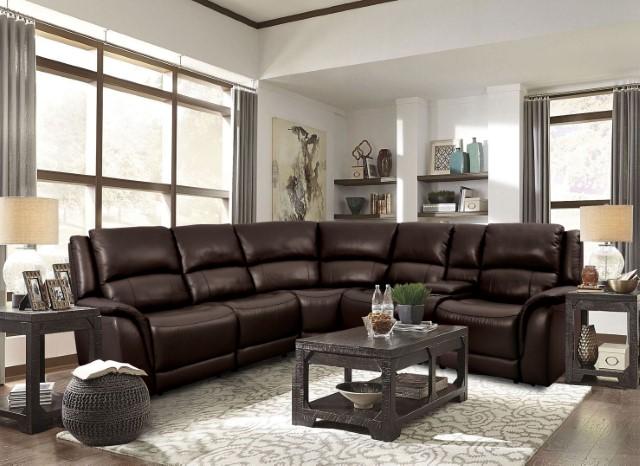 GORGIUS Power Sectional, Espresso