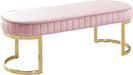 Lemar Pink Velvet Bench image