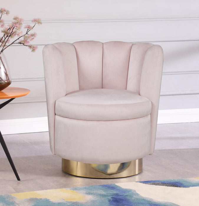 Lily Pink Velvet Accent Chair