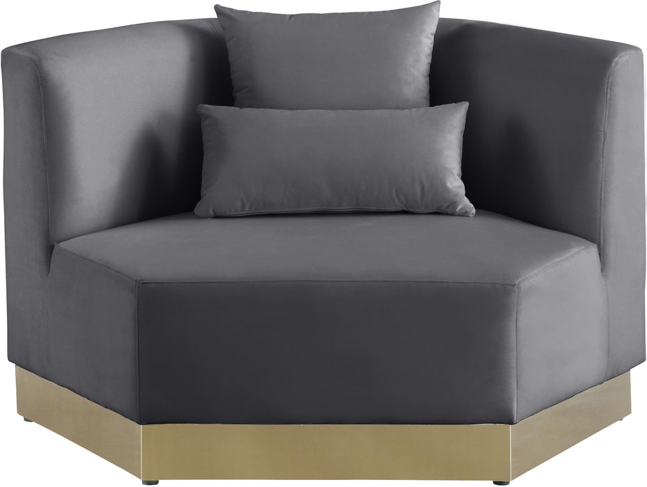 Marquis Grey Velvet Chair