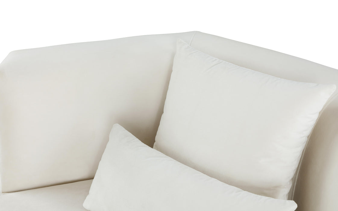 Marquis Cream Velvet Sofa - James Furniture (NY)