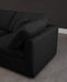 Plush Black Velvet Standard Cloud Modular Sectional - James Furniture (NY)