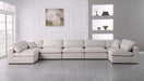 Serene Cream Linen Fabric Deluxe Cloud Modular Sectional - James Furniture (NY)