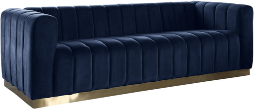 Marlon Navy Velvet Sofa image