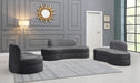 Mitzy Grey Velvet Loveseat - James Furniture (NY)