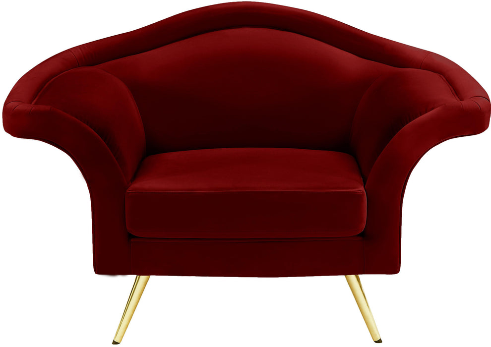Lips Red Velvet Chair