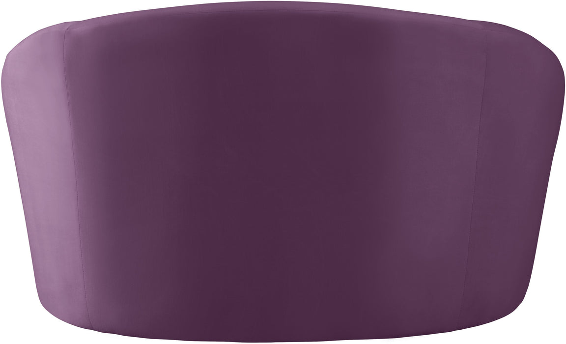 Riley Purple Velvet Chair