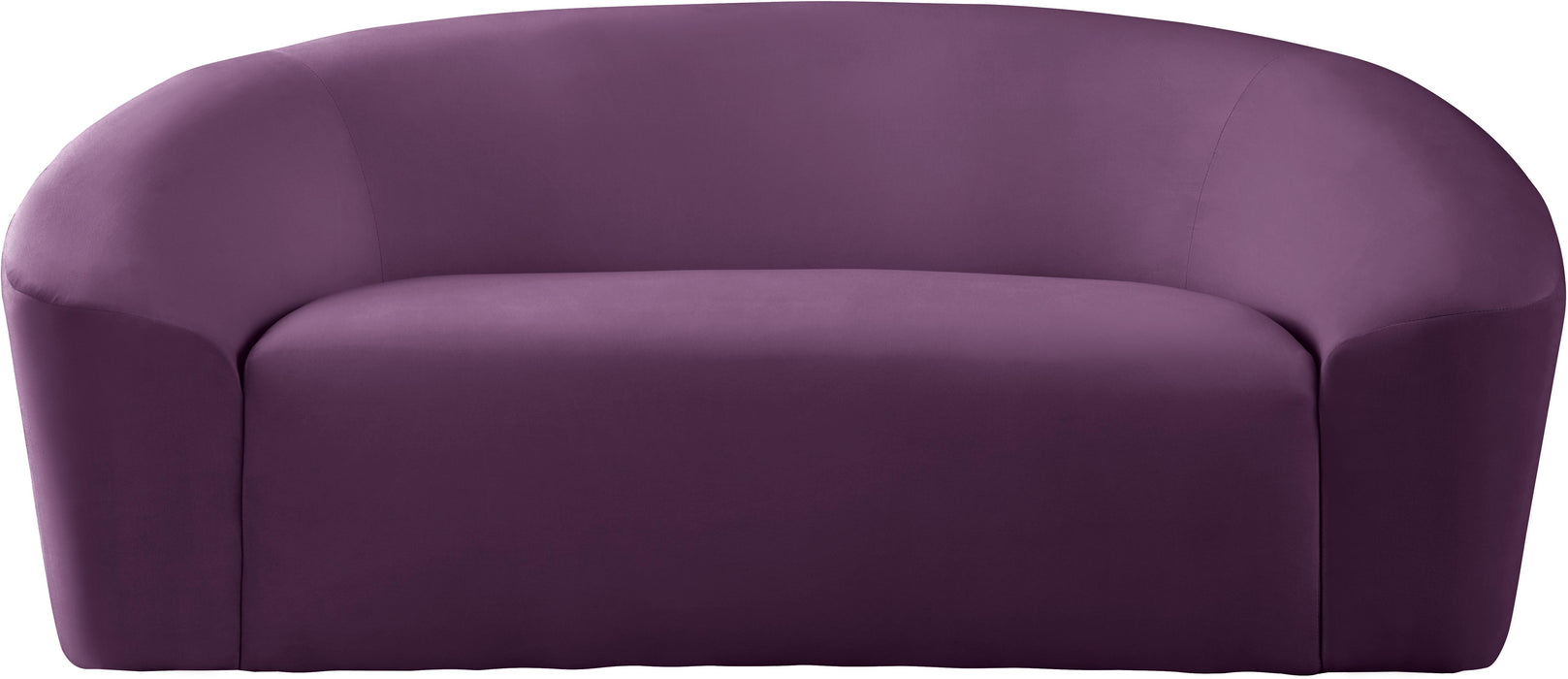 Riley Purple Velvet Loveseat