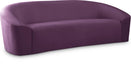 Riley Purple Velvet Sofa image