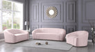 Riley Pink Velvet Loveseat - James Furniture (NY)