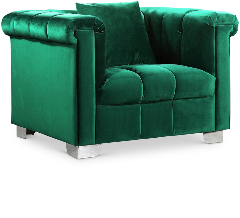 Kayla Green Velvet Chair image
