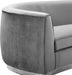 Julian Grey Velvet Loveseat - James Furniture (NY)