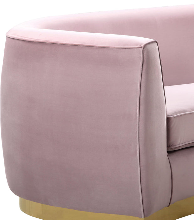 Julian Pink Velvet Loveseat - James Furniture (NY)