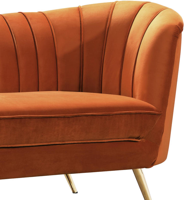 Margo Cognac Velvet Sofa - James Furniture (NY)