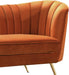 Margo Cognac Velvet Sofa - James Furniture (NY)