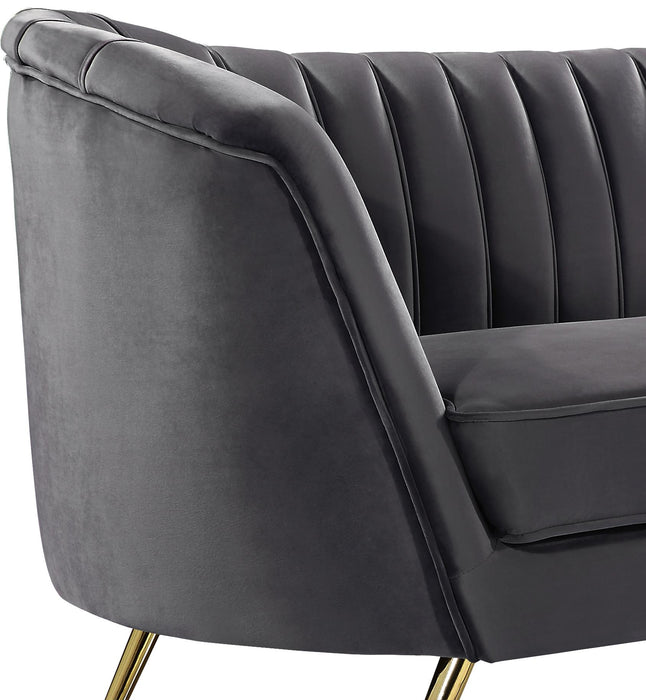 Margo Grey Velvet Chair