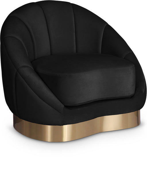 Shelly Black Velvet Chair image
